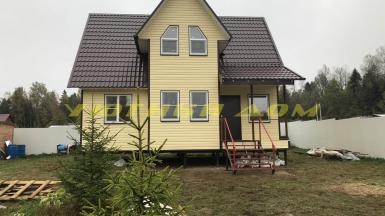 Строительство каркасного дома в деревне Папертники Пушкинского района Московской области