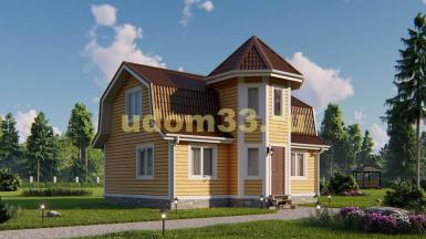 Каркасный дом 7.5х9. Проект ДК-104 «Серпухов»