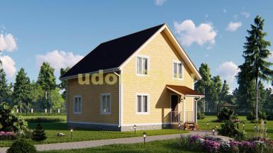 Классический двухэтажный каркасный дом. Проект ДК-86 «Классик»