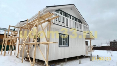 Строительство каркасного дома в ДНТ Лесные Озёра городского округа Чехов Московской области