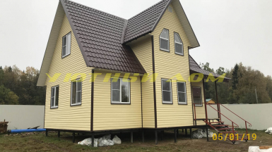 Строительство каркасного дома в деревне Папертники Пушкинского района Московской области